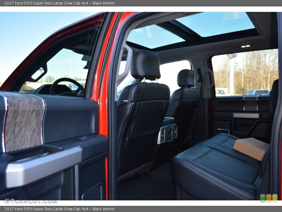 Black Interior Rear Seat for the 2017 Ford F350 Super Duty Lariat Crew Cab 4x4 #118213862