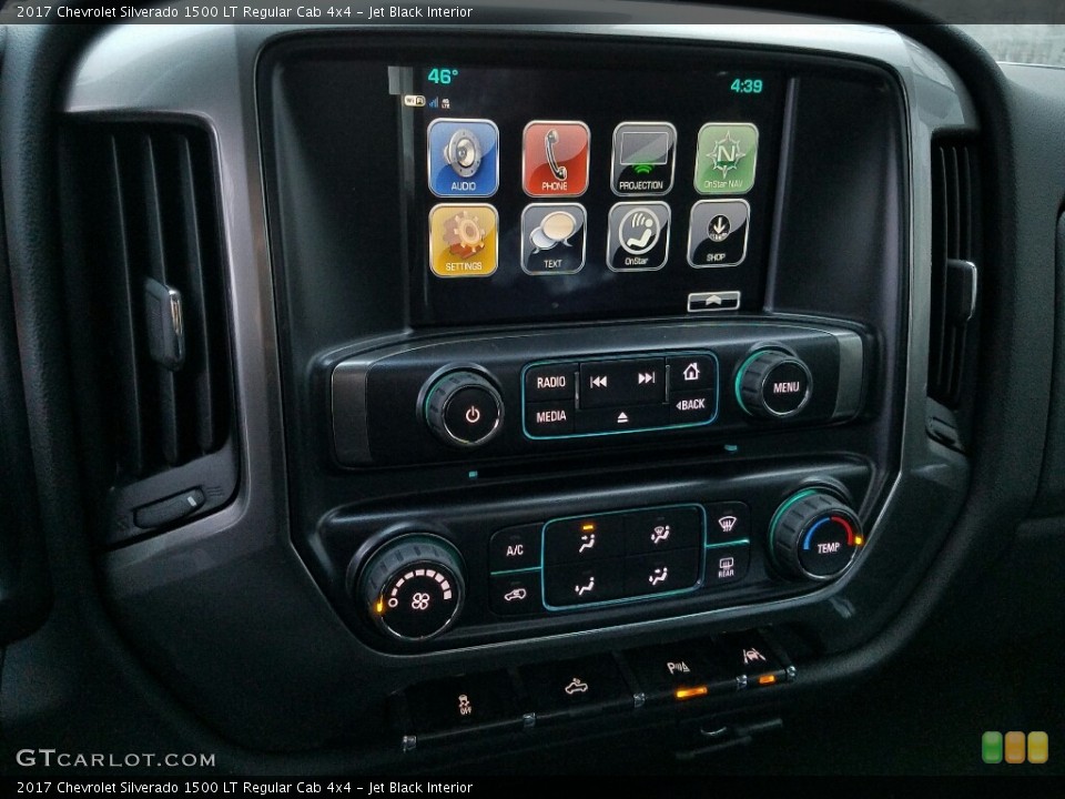 Jet Black Interior Controls for the 2017 Chevrolet Silverado 1500 LT Regular Cab 4x4 #118215476