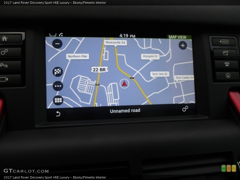 Ebony/Pimento Interior Navigation for the 2017 Land Rover Discovery Sport HSE Luxury #118222343