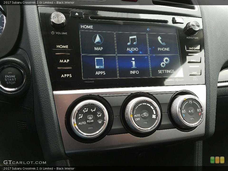 Black Interior Controls for the 2017 Subaru Crosstrek 2.0i Limited #118223357