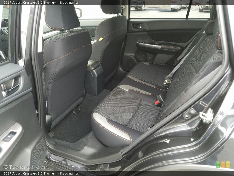 Black Interior Rear Seat for the 2017 Subaru Crosstrek 2.0i Premium #118223585