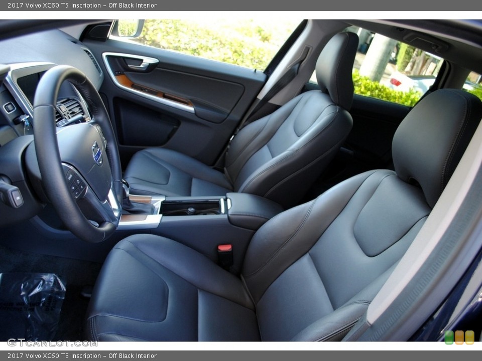 Off Black Interior Front Seat for the 2017 Volvo XC60 T5 Inscription #118225412