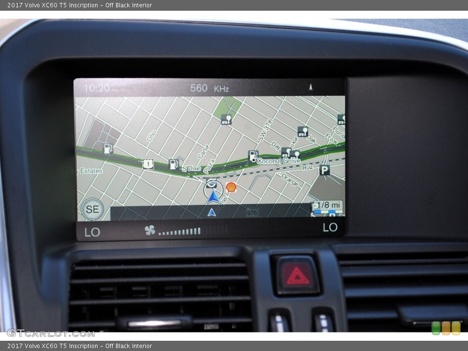 Off Black Interior Navigation for the 2017 Volvo XC60 T5 Inscription #118225475