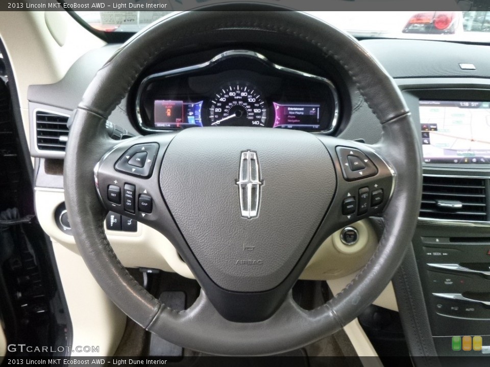 Light Dune Interior Steering Wheel for the 2013 Lincoln MKT EcoBoost AWD #118225478