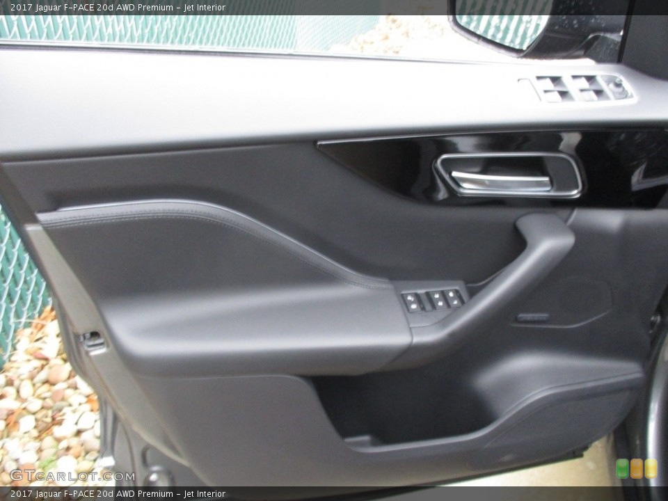 Jet Interior Door Panel for the 2017 Jaguar F-PACE 20d AWD Premium #118227434