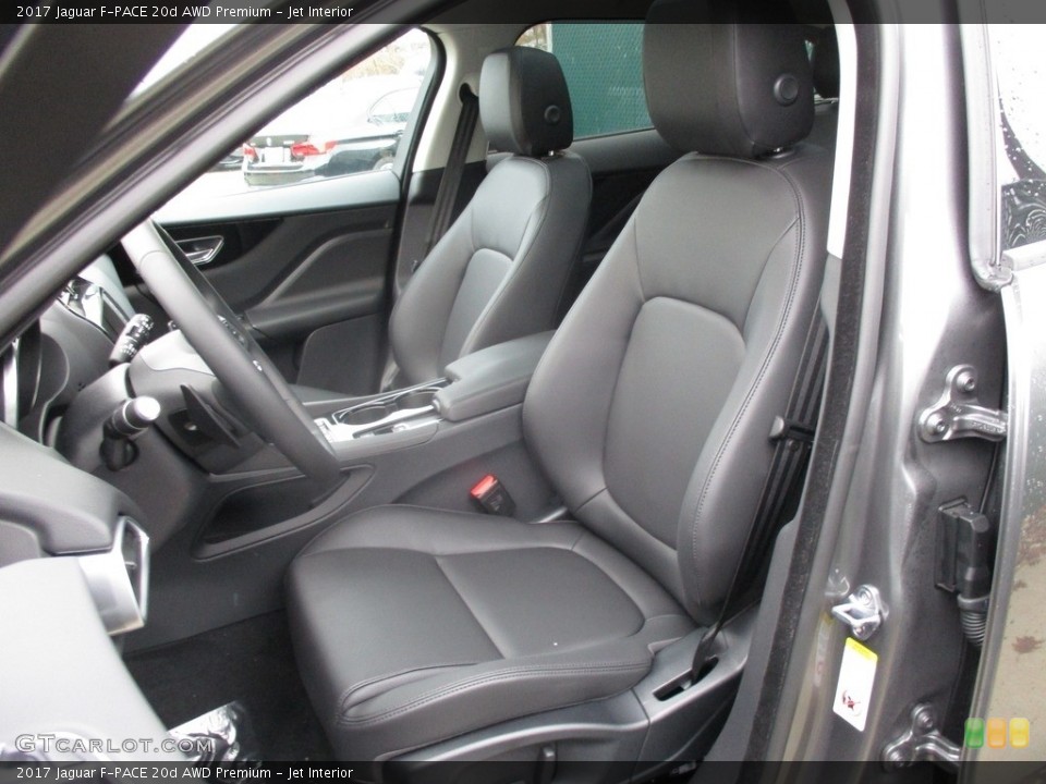 Jet Interior Front Seat for the 2017 Jaguar F-PACE 20d AWD Premium #118227485