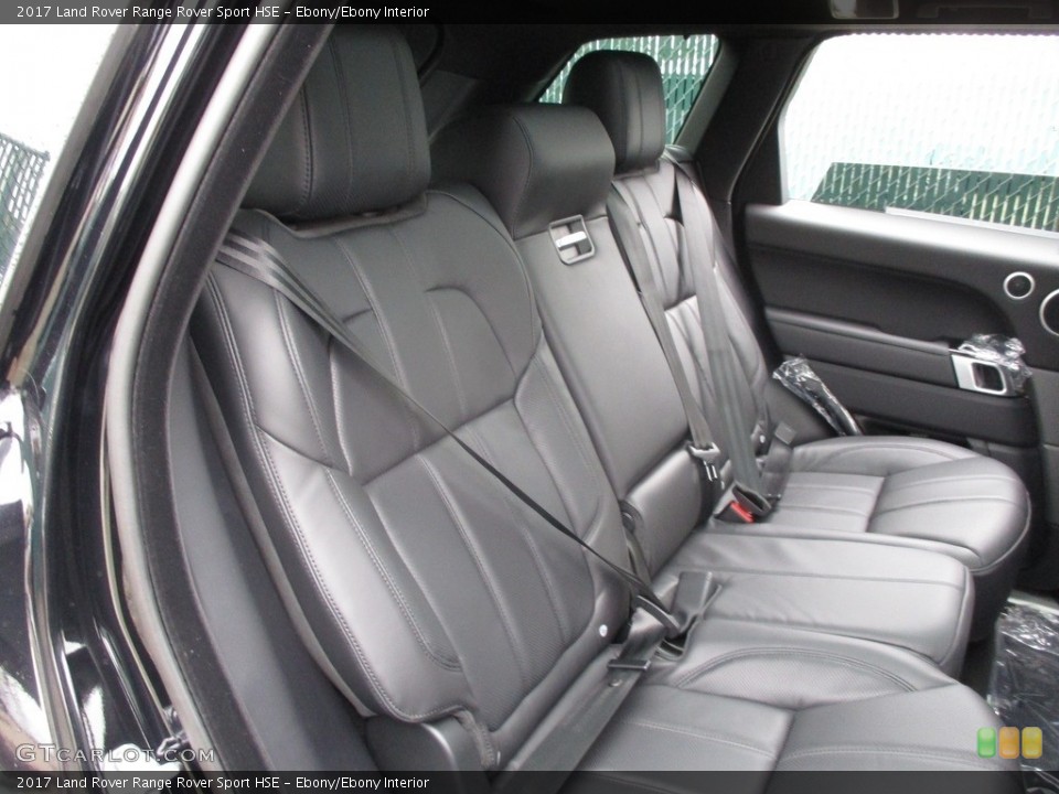 Ebony/Ebony Interior Rear Seat for the 2017 Land Rover Range Rover Sport HSE #118231229