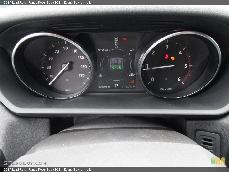 Ebony/Ebony Interior Gauges for the 2017 Land Rover Range Rover Sport HSE #118231385