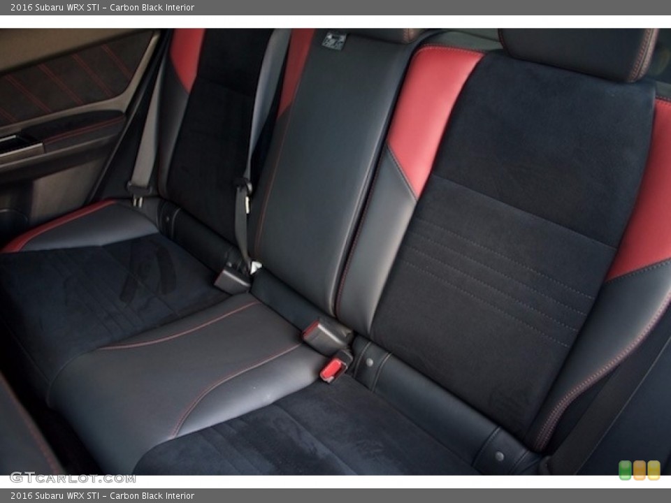 Carbon Black Interior Rear Seat for the 2016 Subaru WRX STI #118233494