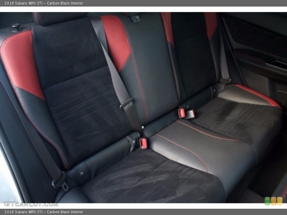 Carbon Black Interior Rear Seat for the 2016 Subaru WRX STI #118233533