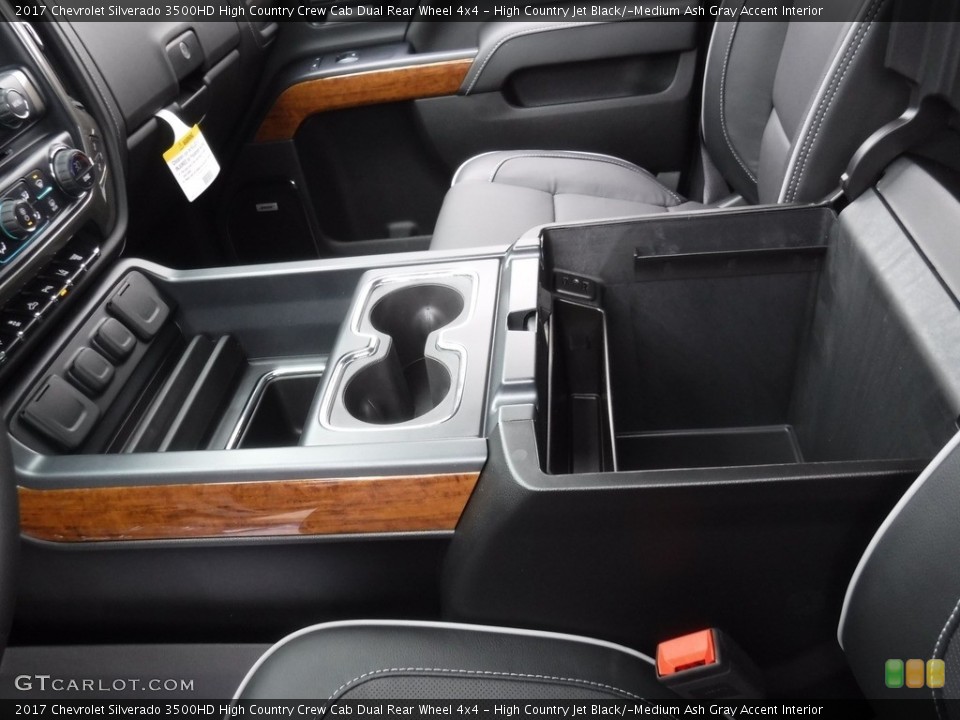 High Country Jet Black/­Medium Ash Gray Accent Interior Controls for the 2017 Chevrolet Silverado 3500HD High Country Crew Cab Dual Rear Wheel 4x4 #118235462