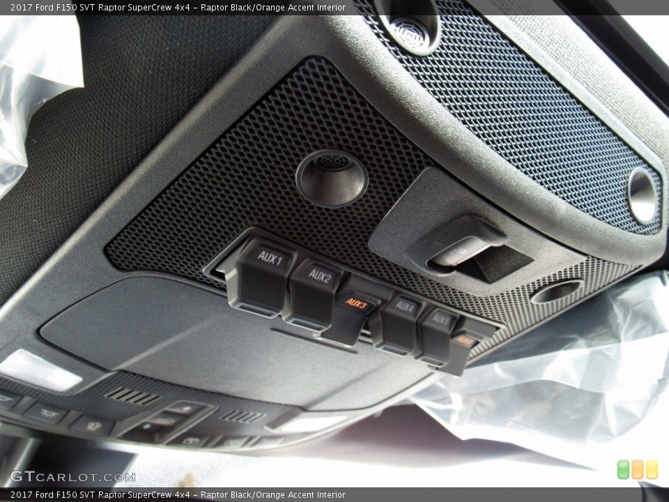 Raptor Black/Orange Accent Interior Controls for the 2017 Ford F150 SVT Raptor SuperCrew 4x4 #118235531