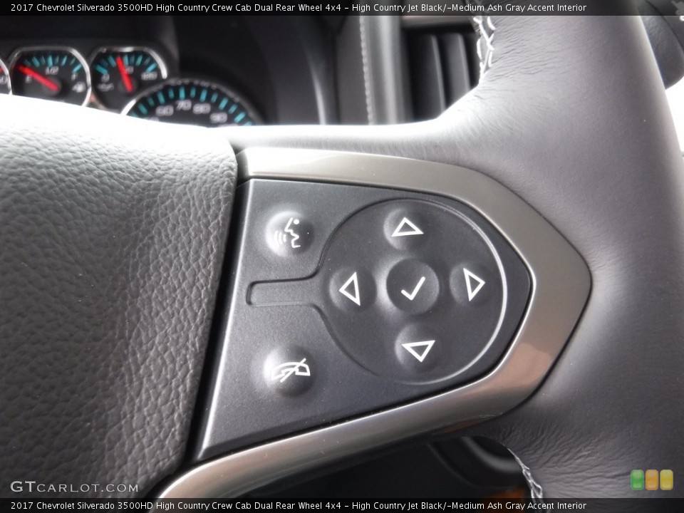High Country Jet Black/­Medium Ash Gray Accent Interior Controls for the 2017 Chevrolet Silverado 3500HD High Country Crew Cab Dual Rear Wheel 4x4 #118235651