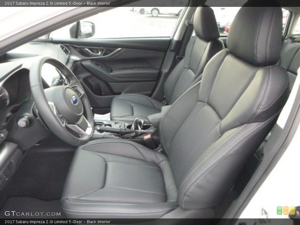 Black Interior Photo for the 2017 Subaru Impreza 2.0i Limited 5-Door #118237287