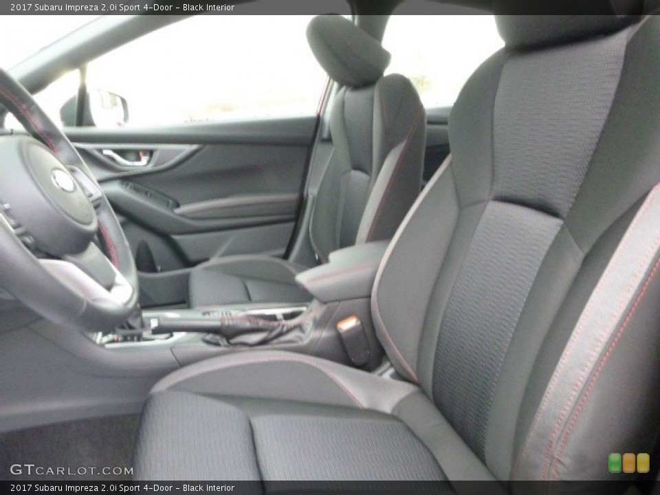 Black Interior Front Seat for the 2017 Subaru Impreza 2.0i Sport 4-Door #118237721