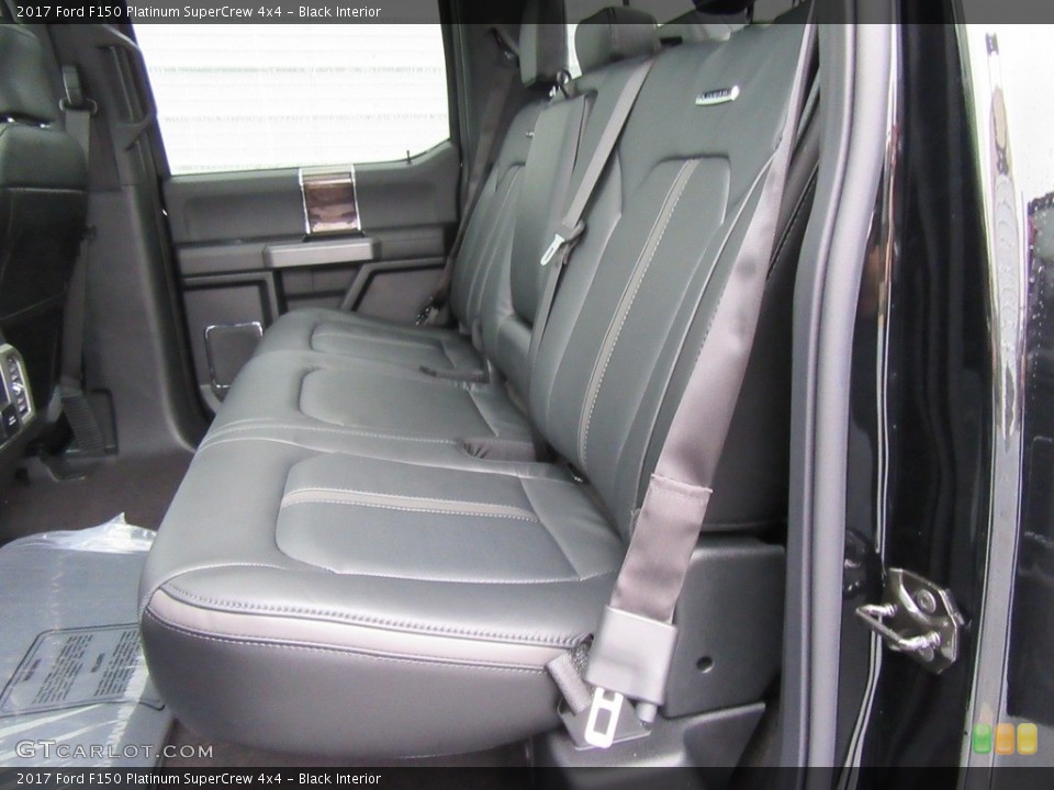 Black Interior Rear Seat for the 2017 Ford F150 Platinum SuperCrew 4x4 #118240391