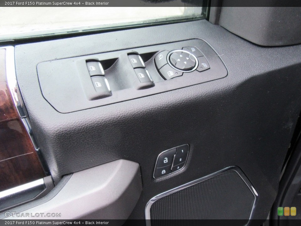 Black Interior Controls for the 2017 Ford F150 Platinum SuperCrew 4x4 #118240436