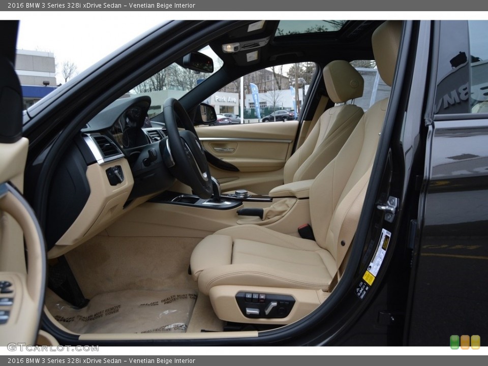 Venetian Beige Interior Front Seat for the 2016 BMW 3 Series 328i xDrive Sedan #118244831