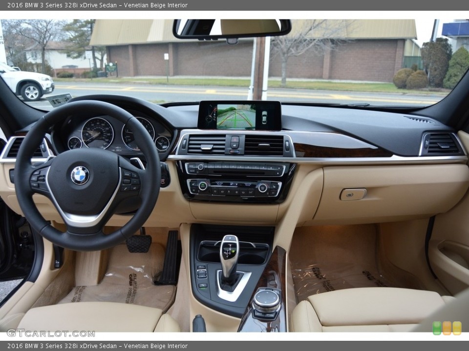 Venetian Beige Interior Dashboard for the 2016 BMW 3 Series 328i xDrive Sedan #118244855