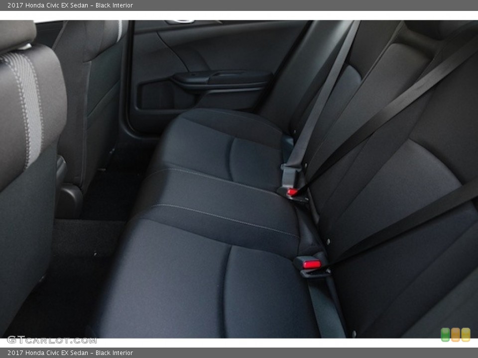 Black Interior Rear Seat for the 2017 Honda Civic EX Sedan #118246257