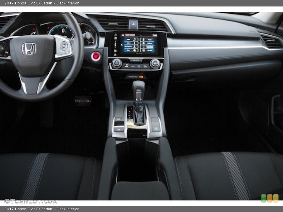 Black Interior Dashboard for the 2017 Honda Civic EX Sedan #118246269