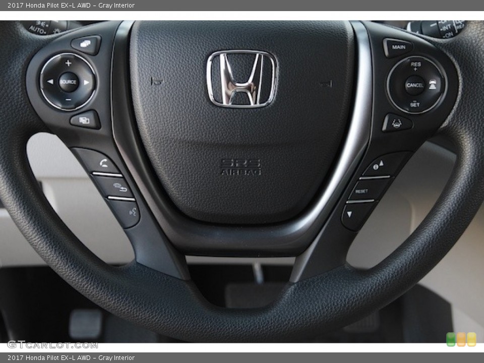 Gray Interior Steering Wheel for the 2017 Honda Pilot EX-L AWD #118249146