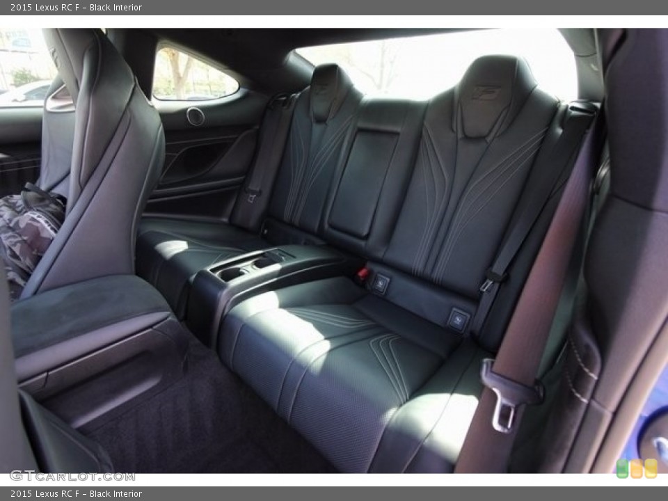 Black Interior Rear Seat for the 2015 Lexus RC F #118252536