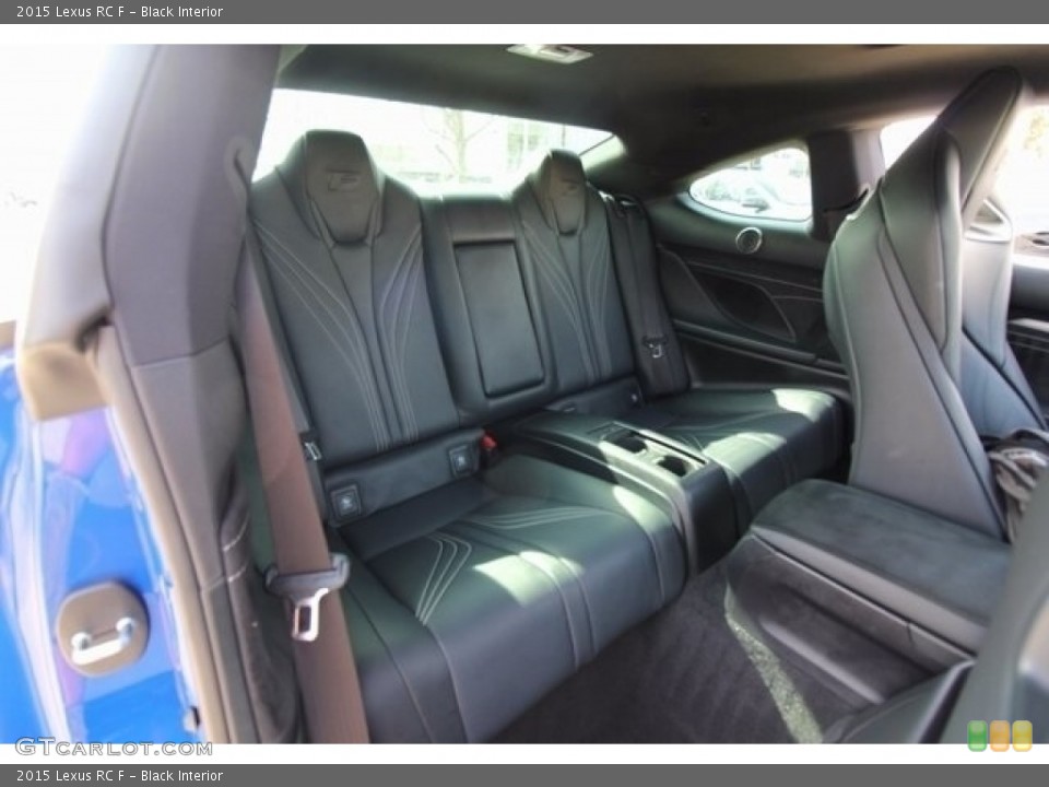 Black Interior Rear Seat for the 2015 Lexus RC F #118252623