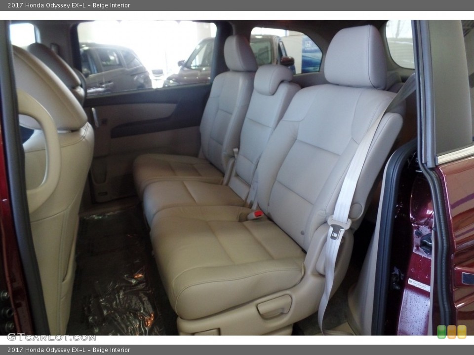 Beige Interior Rear Seat for the 2017 Honda Odyssey EX-L #118252752