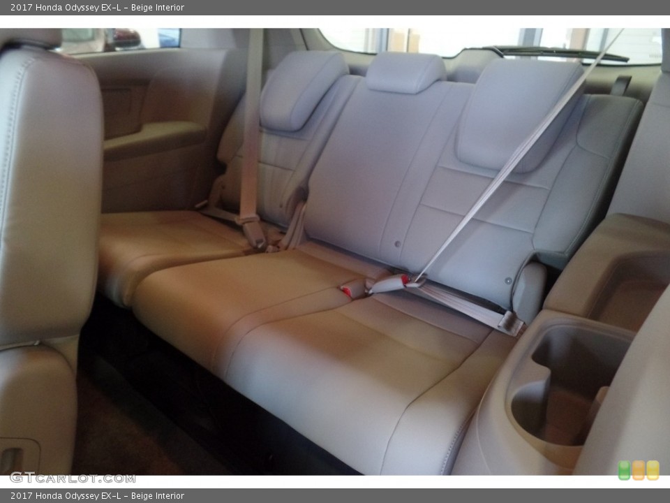 Beige Interior Rear Seat for the 2017 Honda Odyssey EX-L #118252782
