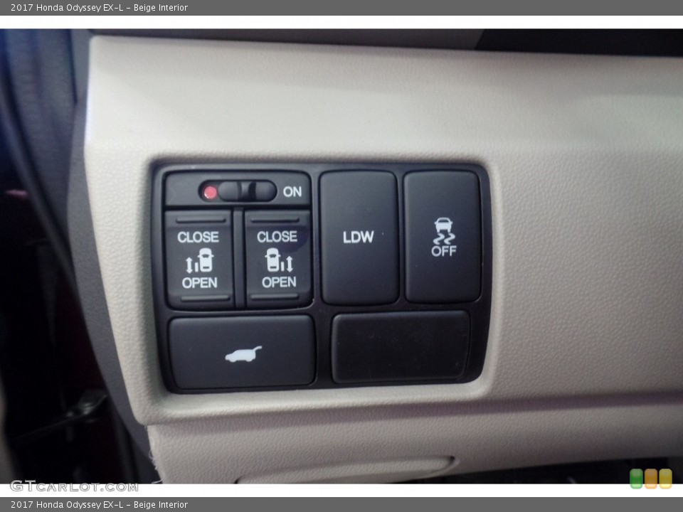 Beige Interior Controls for the 2017 Honda Odyssey EX-L #118252824