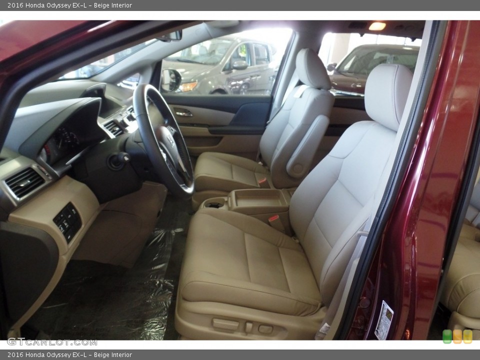 Beige 2016 Honda Odyssey Interiors