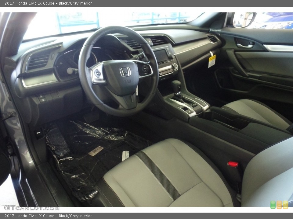 Black/Gray Interior Photo for the 2017 Honda Civic LX Coupe #118255887