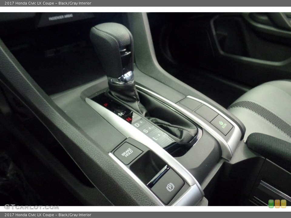 Black/Gray Interior Transmission for the 2017 Honda Civic LX Coupe #118255998