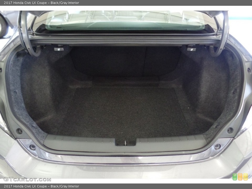 Black/Gray Interior Trunk for the 2017 Honda Civic LX Coupe #118256013