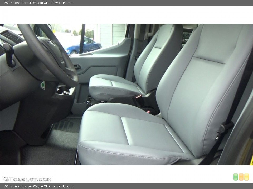 Pewter Interior Front Seat for the 2017 Ford Transit Wagon XL #118260102