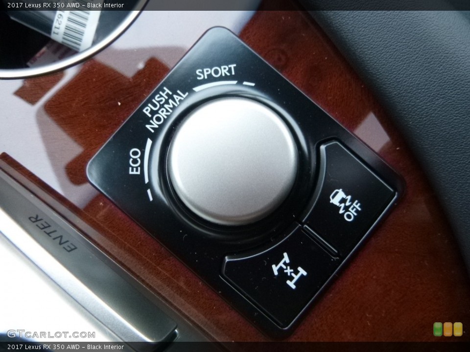 Black Interior Controls for the 2017 Lexus RX 350 AWD #118264641