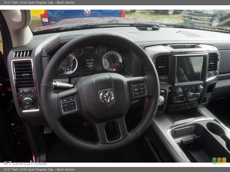 Black Interior Dashboard for the 2017 Ram 1500 Sport Regular Cab #118267608