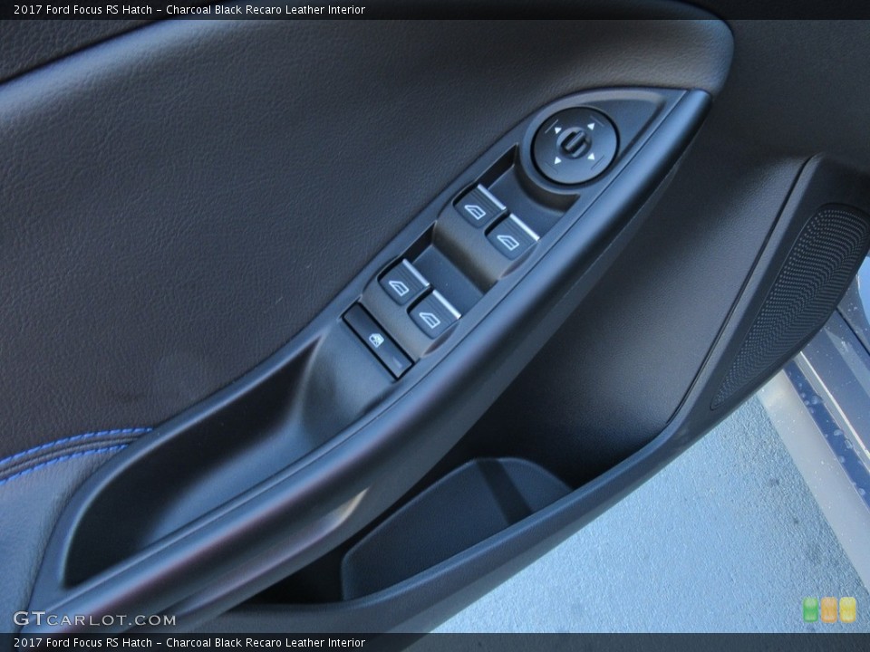 Charcoal Black Recaro Leather Interior Controls for the 2017 Ford Focus RS Hatch #118270320