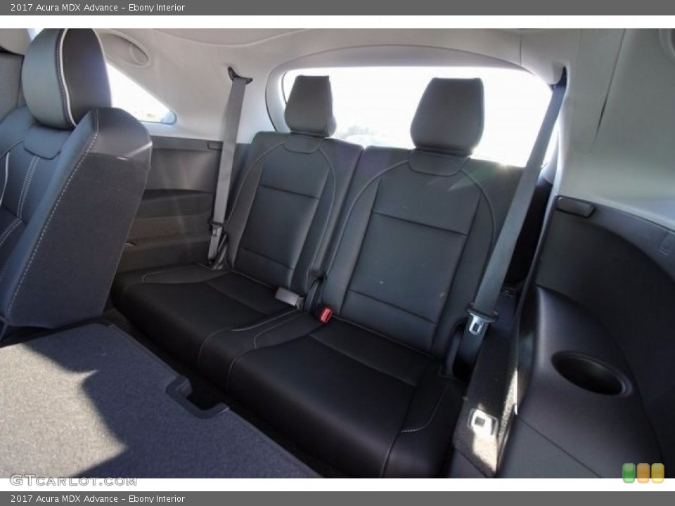Ebony Interior Rear Seat for the 2017 Acura MDX Advance #118270686