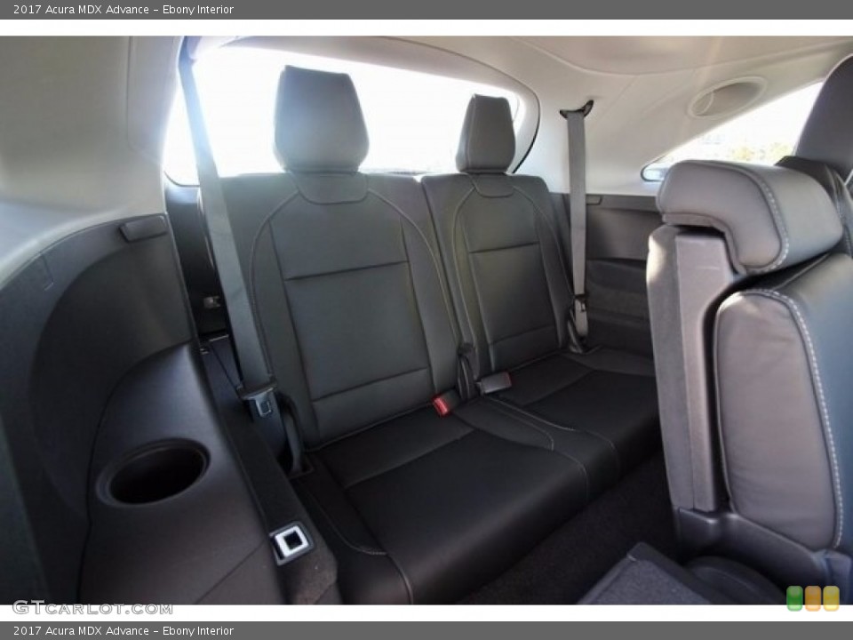 Ebony Interior Rear Seat for the 2017 Acura MDX Advance #118270758