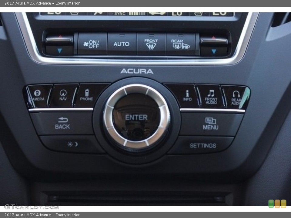 Ebony Interior Controls for the 2017 Acura MDX Advance #118270941