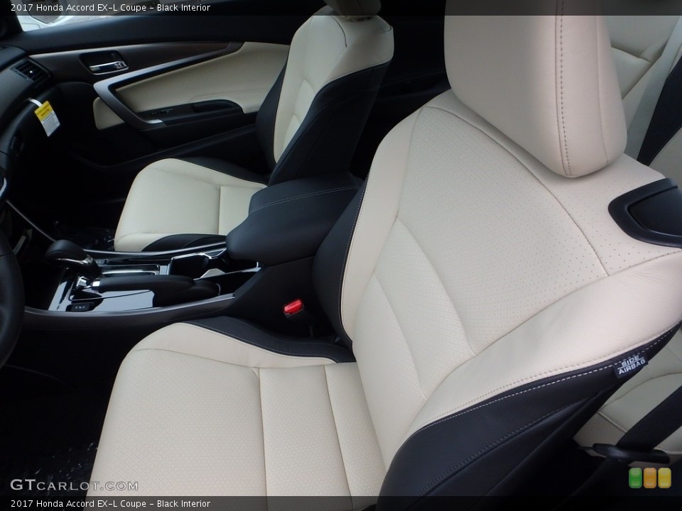 Black Interior Front Seat for the 2017 Honda Accord EX-L Coupe #118280604