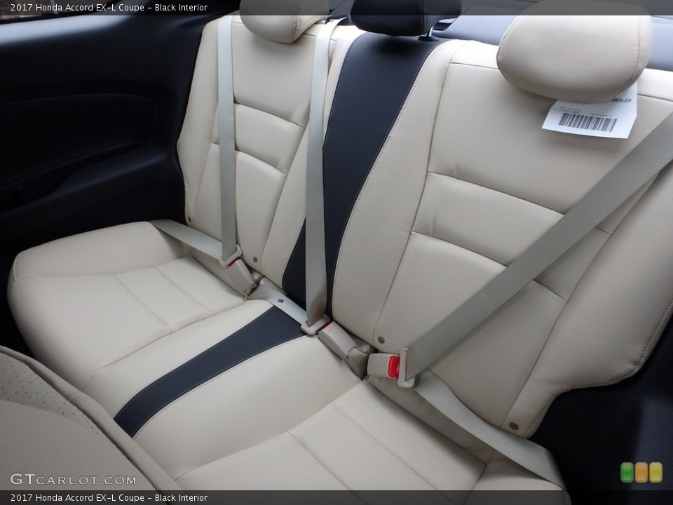 Black Interior Rear Seat for the 2017 Honda Accord EX-L Coupe #118280628