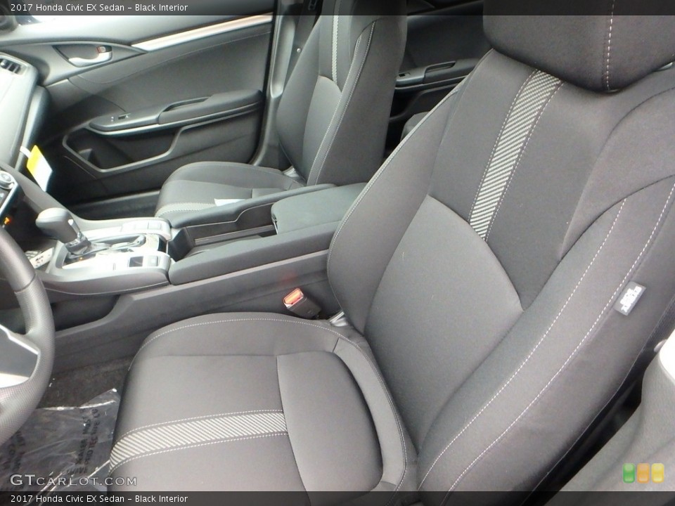 Black Interior Front Seat for the 2017 Honda Civic EX Sedan #118281123