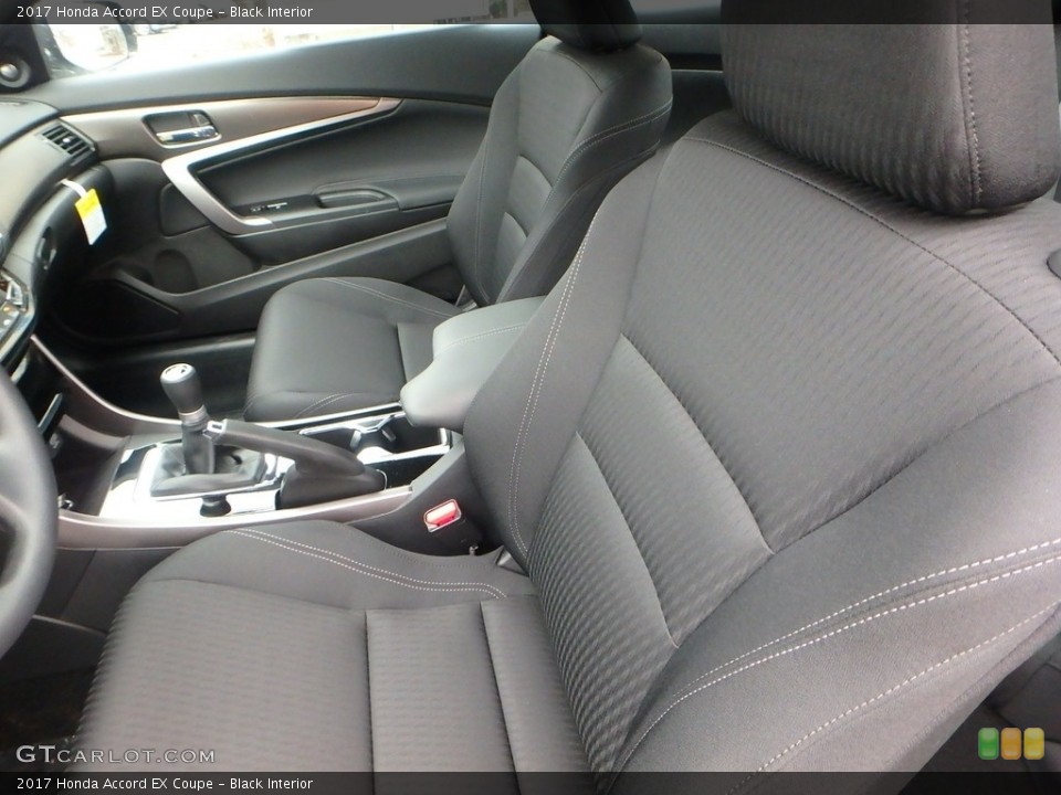 Black Interior Front Seat for the 2017 Honda Accord EX Coupe #118281933