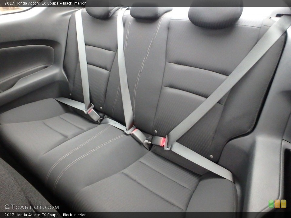 Black Interior Rear Seat for the 2017 Honda Accord EX Coupe #118281957