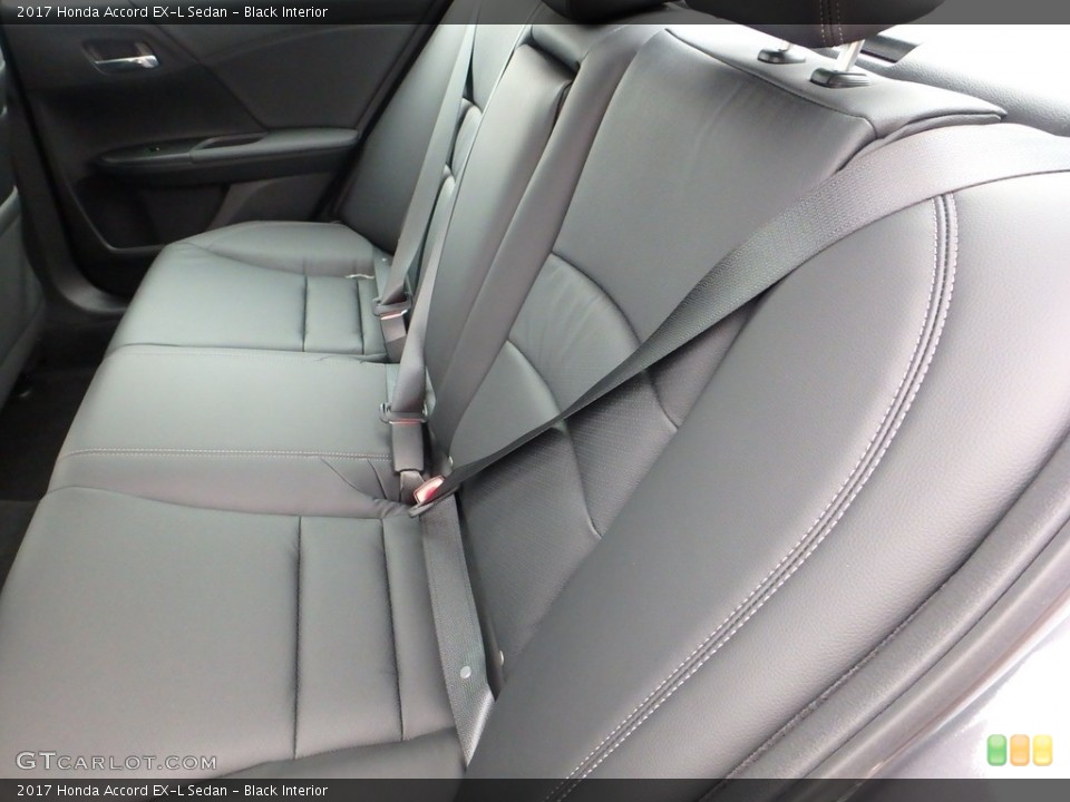 Black Interior Rear Seat for the 2017 Honda Accord EX-L Sedan #118283277