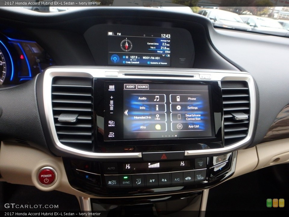 Ivory Interior Controls for the 2017 Honda Accord Hybrid EX-L Sedan #118283406