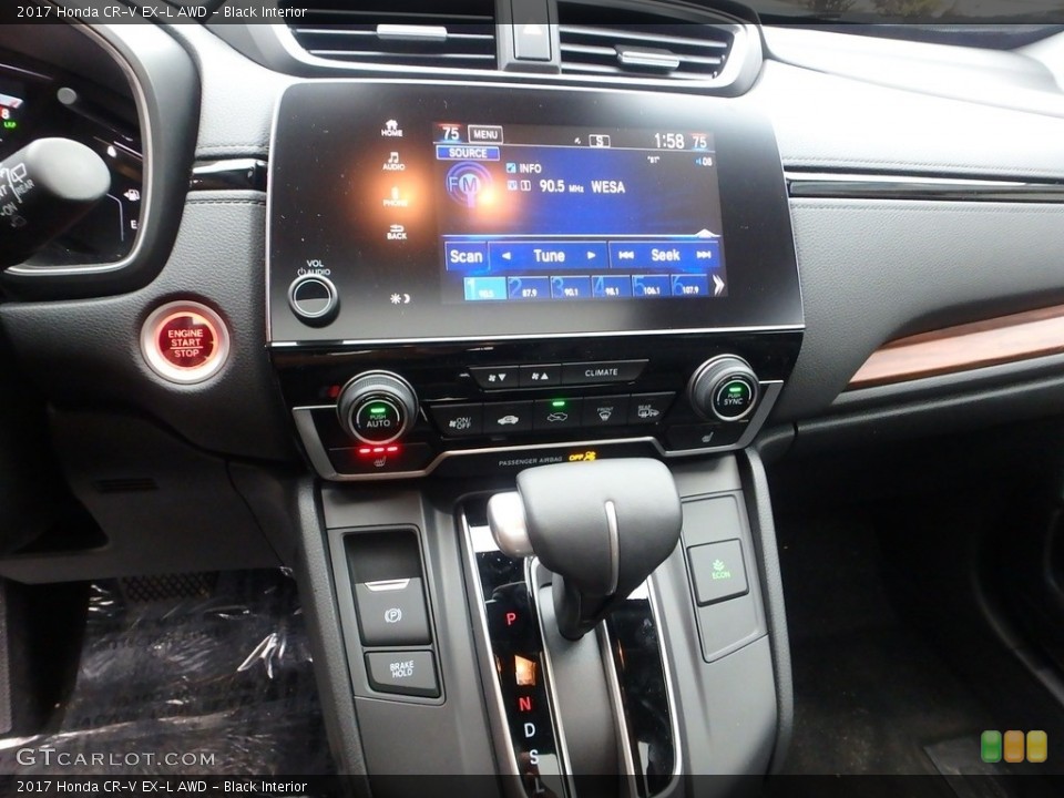Black Interior Controls for the 2017 Honda CR-V EX-L AWD #118285329